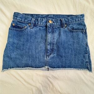 Free People denim mini skirt